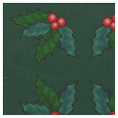 Holiday Holly Fabric Weihnachtsstoffe Custom Stoff (Nahaufnahme)