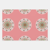 Holiday holly geschenkpapier set (Vorderseite)