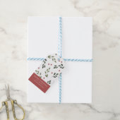 Holiday Holly Geschenktag Geschenkanhänger (Mit Garn)