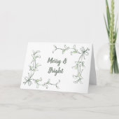 Holiday Holly Greeting Cards Dankeskarte (Vorderseite)