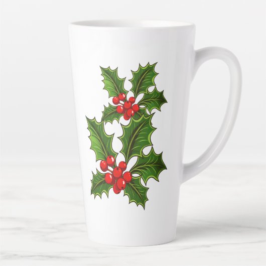 Holiday Holly Latte Tasse (Rechts)