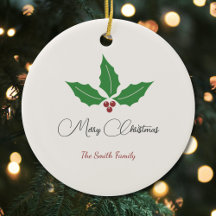 Holiday Holly Merry Weihnachtsdekoration