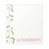 Holiday Holly Note Pad Notizblock (Vorderseite)