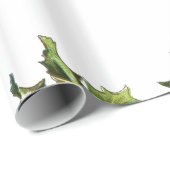 Holiday Holly Retro Style Geschenk Geschenkpapier (Rolleneckpunkt)