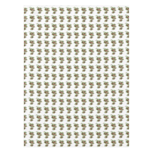 Holiday Holly Retro Style Tableclout Tischdecke (Vorderseite)