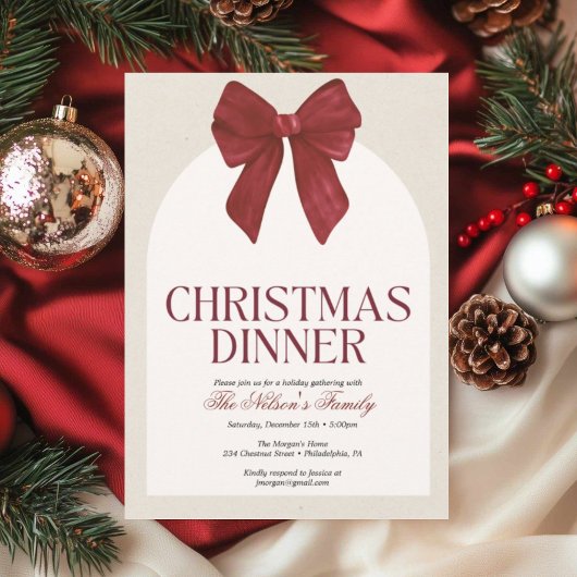 Holiday Holly Weihnachtsfeier Party Einladung