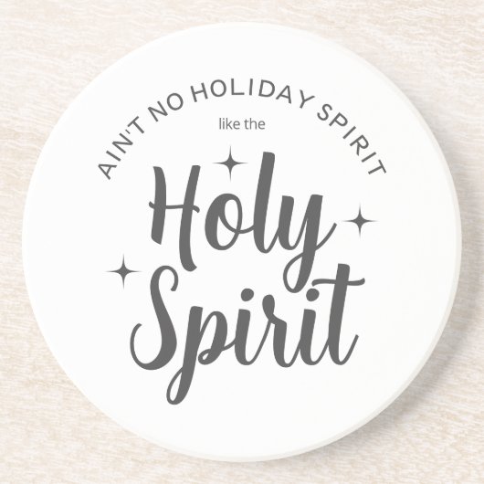 Holiday Holy Spirit Christlich Religiöse Weihnacht Getränkeuntersetzer (Vorne)
