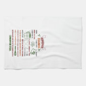 Holiday Homemade Eggnog Rezept Weihnachten Geschirrtuch (Horizontal)