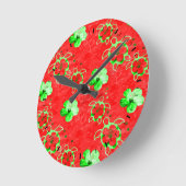 Holiday Honu Turtles Runde Wanduhr (Winkel)