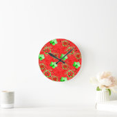Holiday Honu Turtles Runde Wanduhr (Zuhause)