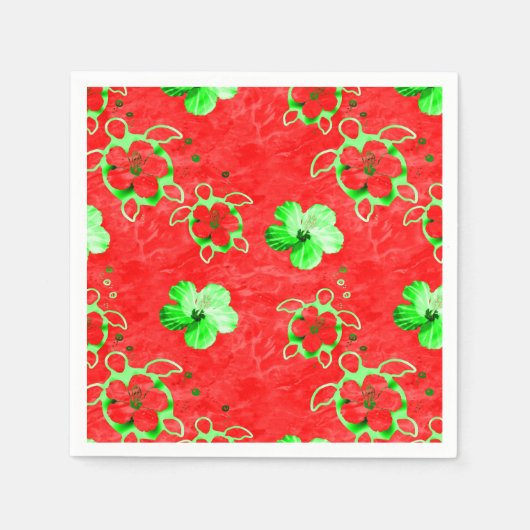 Holiday Honu Turtles Serviette (Vorderseite)