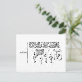 Holiday Hoopla Postcard Feiertagspostkarte (Stehend Vorderseite)