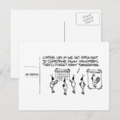 Holiday Hoopla Postcard Feiertagspostkarte (Vorne/Hinten)