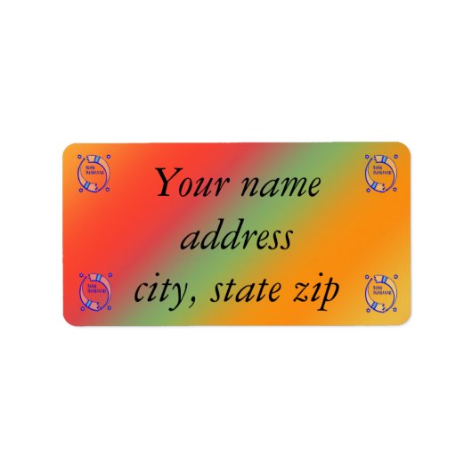 Holiday Horns - Adressaufkleber (Vorne)