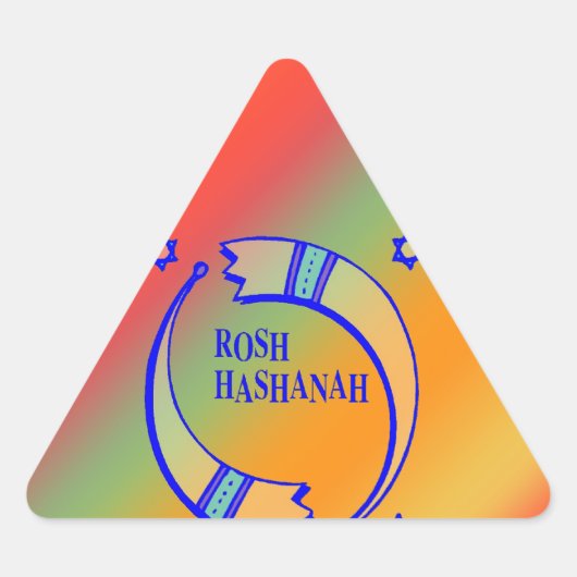 Holiday Horns - Dreieckiger Aufkleber (Vorderseite)