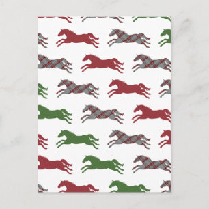 Holiday Horse Foal with Blanket Christmas Feiertagspostkarte