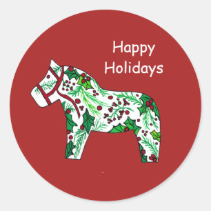 Holiday Horse Sticker