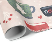 Holiday Hot Cocoa Geschenkpapier (Rolleneckpunkt)