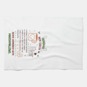 Holiday Hot Cocoa Rezept Weihnachten Geschirrtuch (Horizontal)