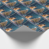 Holiday Hound Tangle Geschenkpapier (Ecke)