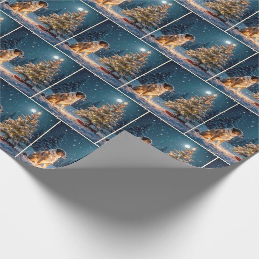 Holiday Hound Tangle Geschenkpapier (Ecke)