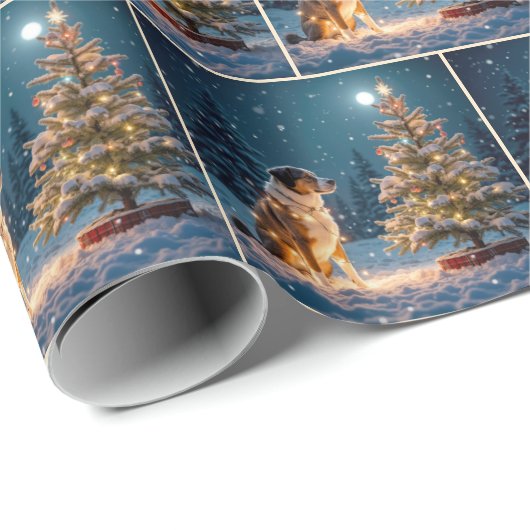 Holiday Hound Tangle Geschenkpapier (Rolleneckpunkt)