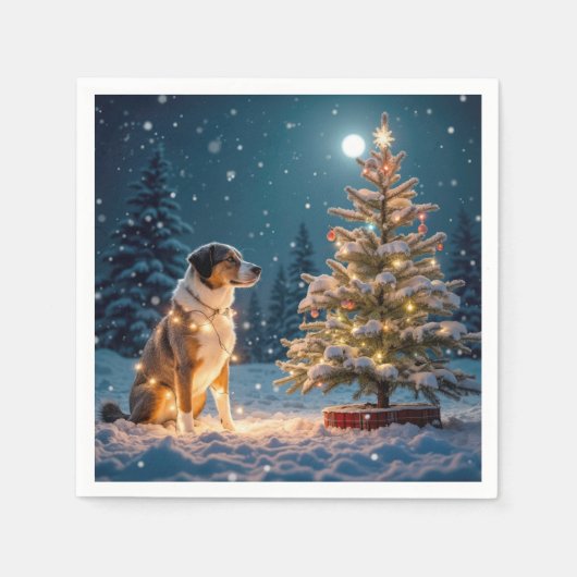 Holiday Hound Tangle Serviette (Vorderseite)