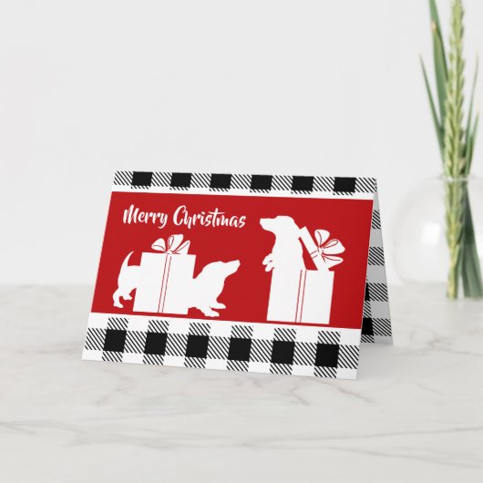 Holiday Hounds Dackel Weihnachten (Vorderseite)
