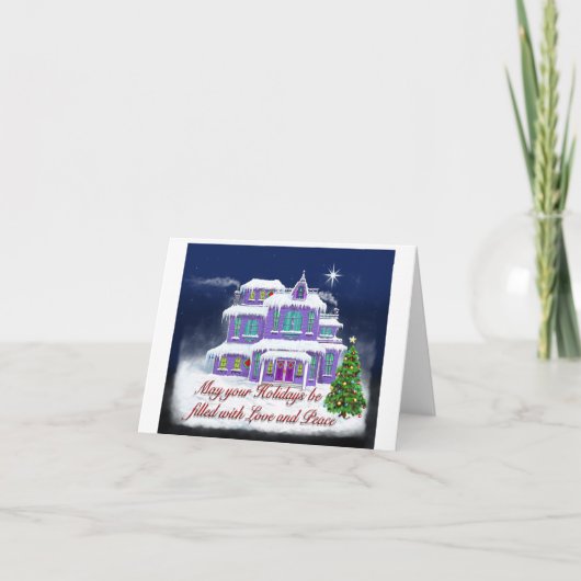 Holiday House Card Karte (Vorderseite)