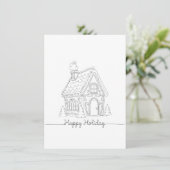 Holiday house feiertagskarte (Stehend Vorderseite)