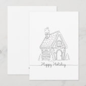 Holiday house feiertagskarte (Vorne/Hinten)