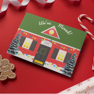 Holiday House New Address Postcard Postkarte