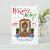 Holiday Housewarming Party Einladung (Stehend Vorderseite)