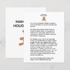 Holiday Hugs Hinweis