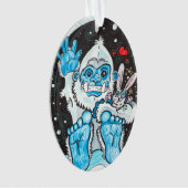 Holiday Hugs Yeti Ornament (Vorderseite)