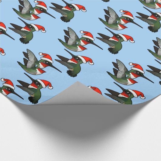 Holiday Hummingbirds Geschenkpapier (Ecke)