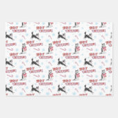 Holiday Husky und Border Collie/Aussie Geschenkpapier Set (Vorderseite 3)