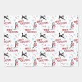 Holiday Husky und Border Collie/Aussie Geschenkpapier Set (Vorderseite 2)