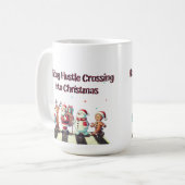 Holiday Hustle Crossing in Weihnachten Tasse (Vorderseite Links)