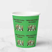 Holiday Hustle Crossing in Weihnachts Papier Cups