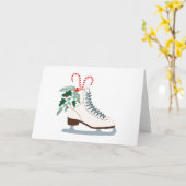 Holiday Ice Skate Karte (Gelbe Blume)
