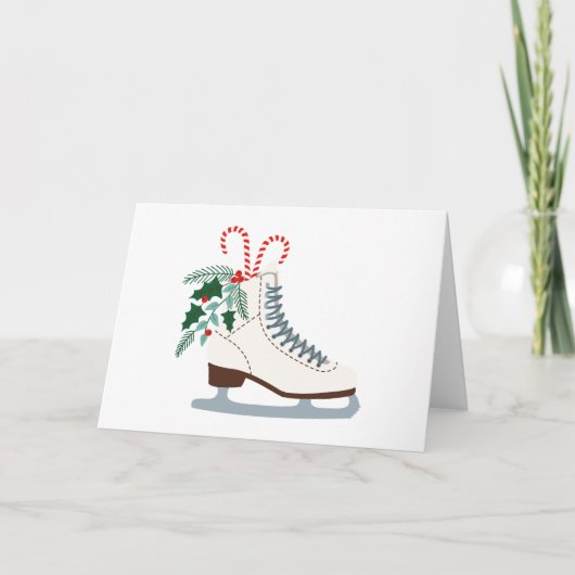 Holiday Ice Skate Karte (Vorderseite)