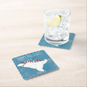 Holiday Ice Skaten Bear Paper Untersetzer (Vor Ort)