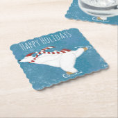 Holiday Ice Skaten Bear Paper Untersetzer (angewinkelt)