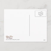 Holiday Icons Cartoon Border Template Postkarte (Rückseite)
