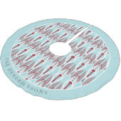 Holiday Ikat Personalisiert Polyester Weihnachtsbaumdecke (Schrägansicht)