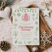 Holiday Illustrations Work Party Einladungen