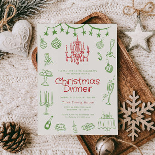 Holiday Illustrations Work Party Einladungen