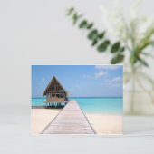 Holiday in Maldives Postkarte (Stehend Vorderseite)