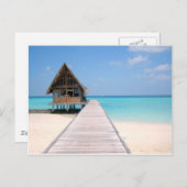 Holiday in Maldives Postkarte (Vorne/Hinten)